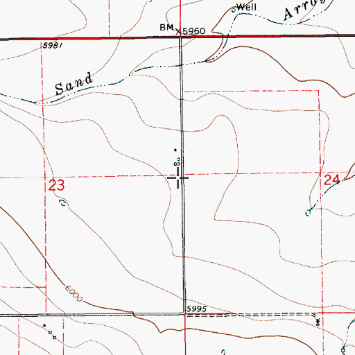 Topographic Map of Colfax County Fire Department District 4 Farley, NM