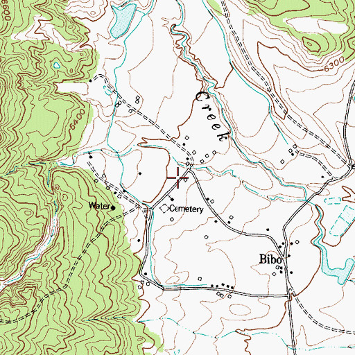 Topographic Map of Cebolleta Fire Department, NM