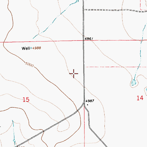 Topographic Map of Rosebud Fire and Rescue Station 3, NM