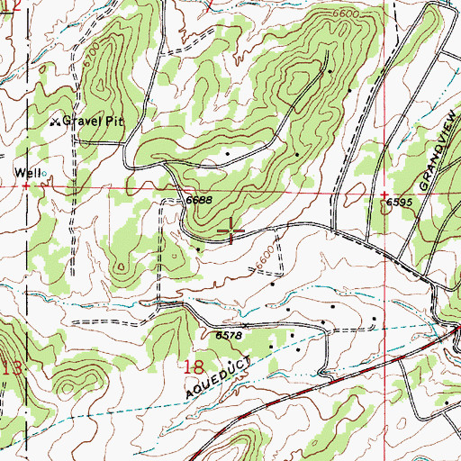 Topographic Map of Capitan Volunteer Fire Department Station 2, NM