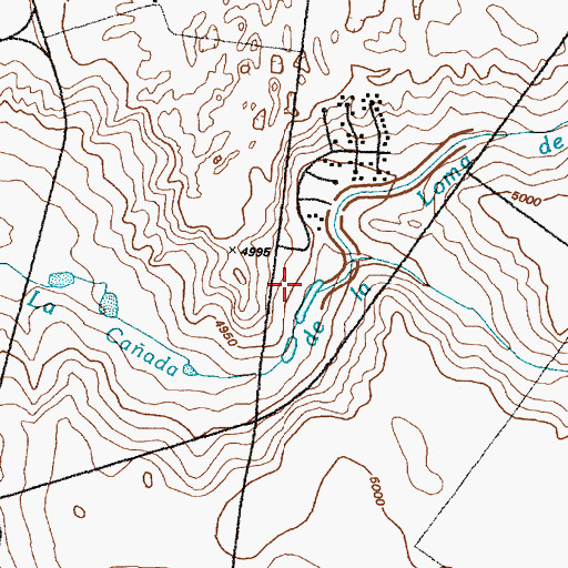 Topographic Map of Tome Adelino Fire Department Mesa Station, NM