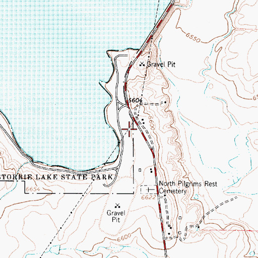 Topographic Map of New Mexico State Forestry Las Vegas, NM