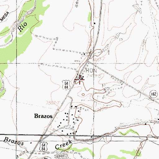 Topographic Map of New Mexico State Forestry Division Chama District, NM