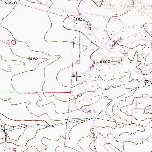 Topographic Map of Santa Fe County Volunteer Fire El Dorado District Station 2, NM
