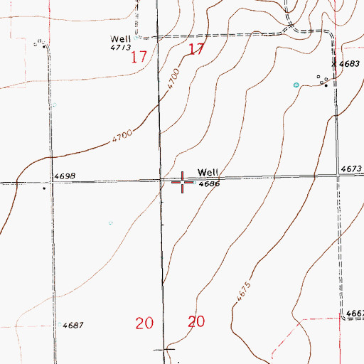 Topographic Map of Sedan Fire Department Boggs Station, NM