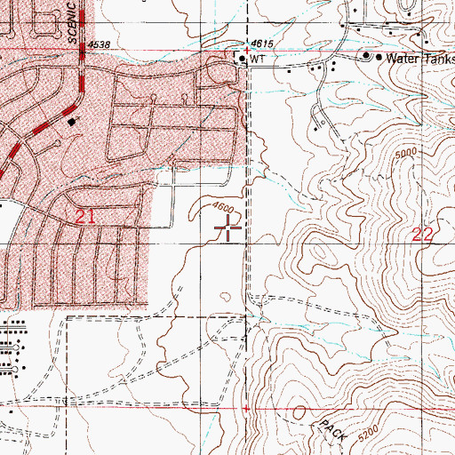 Topographic Map of Alamogordo Department of Public Safety Station 4, NM