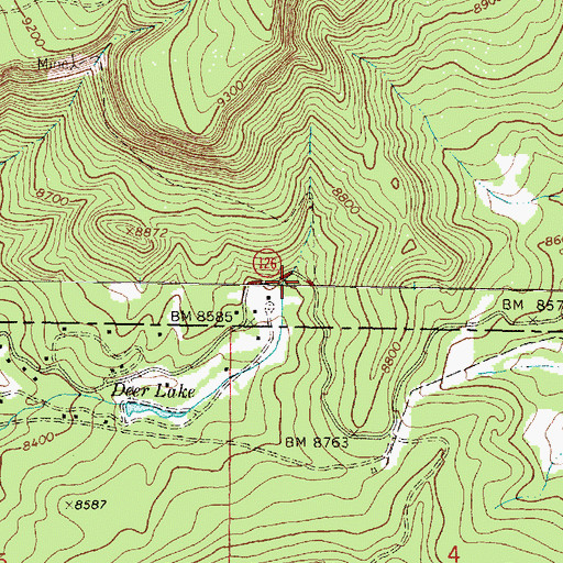Topographic Map of Coyote Ranger District, NM
