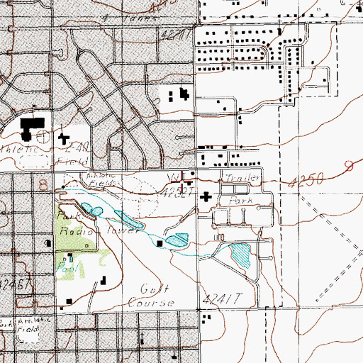 Topographic Map of Clovis Fire Department Station 4, NM