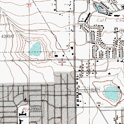 Topographic Map of Clovis Fire Department Station 2, NM