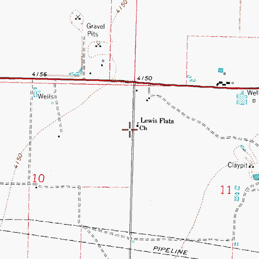 Topographic Map of Florida Mountains Volunteer Fire Department, NM