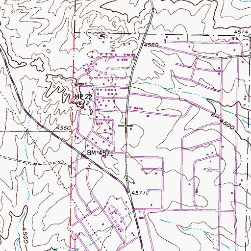 Topographic Map of Elephant Butte Fire Department, NM