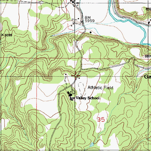 Topographic Map of San Miguel County Fire District El Pueblo Fire Department, NM