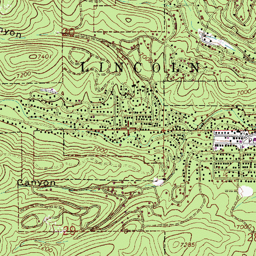 Topographic Map of Ruidoso Fire Department Station 3, NM