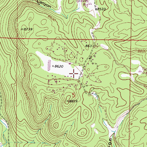 Topographic Map of La Cueva Fire District Thompson Ridge, NM