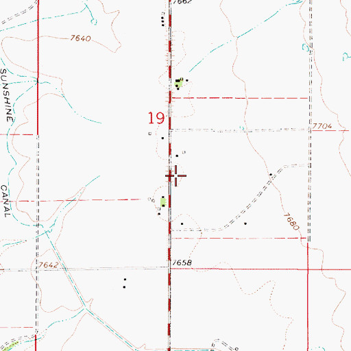 Topographic Map of Questa Fire Department Station 3, NM