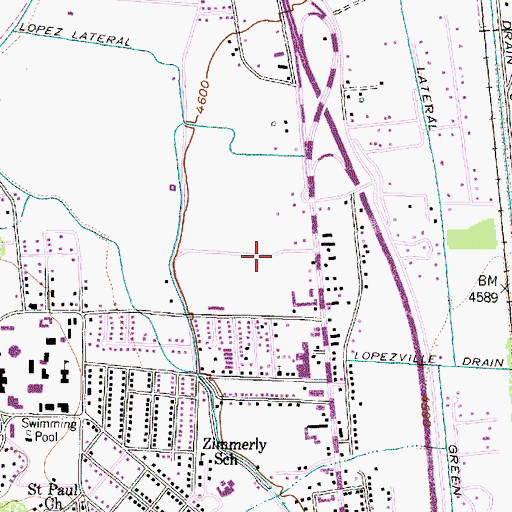 Topographic Map of Socorro Fire Department Station 2, NM
