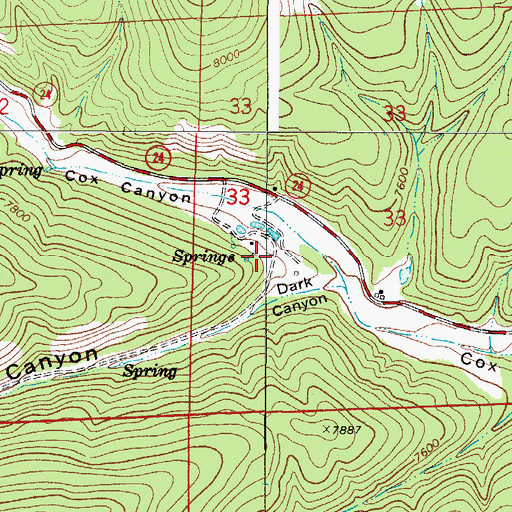 Topographic Map of Mayhill Volunteer Fire Department Substation 1, NM