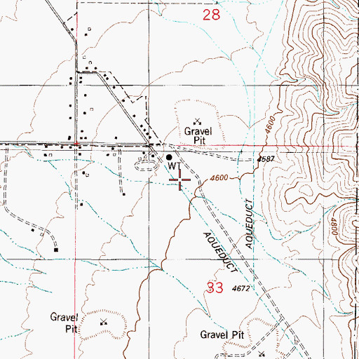 Topographic Map of Oro Vista Volunteer Fire and Rescue Station 2, NM