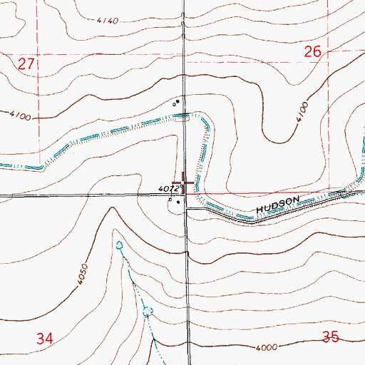 Topographic Map of Conservancy Fire District 3 Substation 1, NM