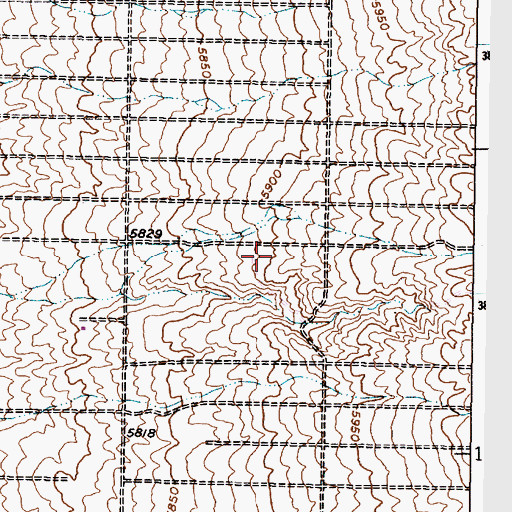 Topographic Map of Bernalillo County Fire and Rescue Station District 35, NM