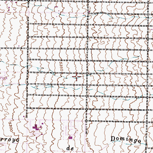 Topographic Map of Albuquerque Fire Department Station 20, NM