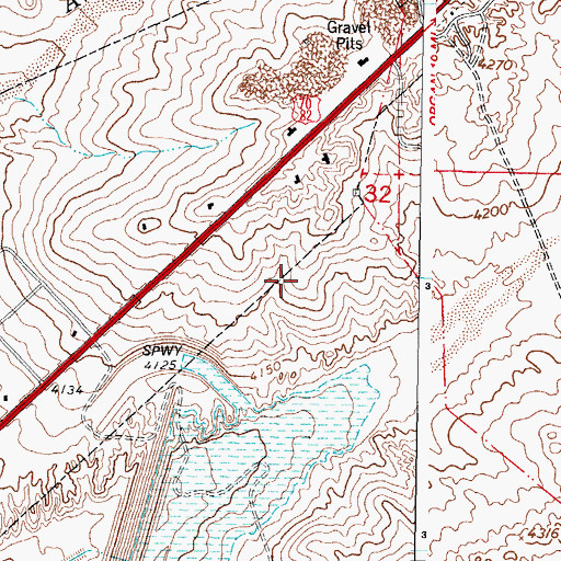 Topographic Map of Las Cruces Fire Department Station 6, NM