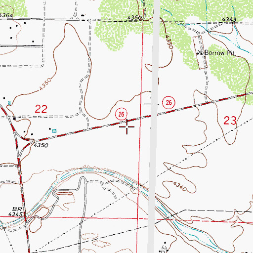 Topographic Map of Cooks Peak Volunteer Fire Department, NM