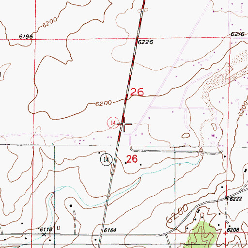 Topographic Map of Turquoise Trail Volunteer Fire Department Ambulance Station 3, NM