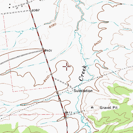 Topographic Map of Angel Fire Fire Department Station 3, NM