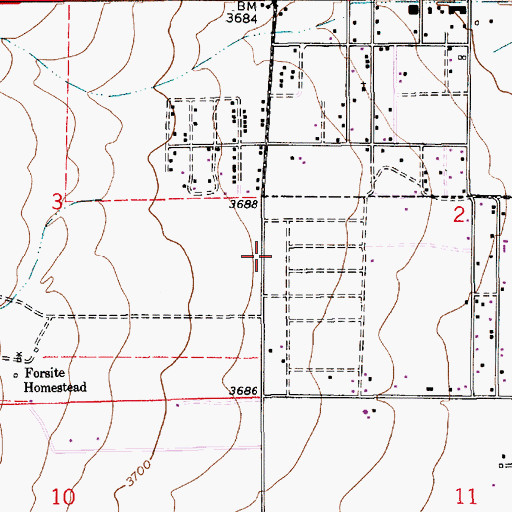 Topographic Map of Sierra Volunteer Fire Department Station 1, NM