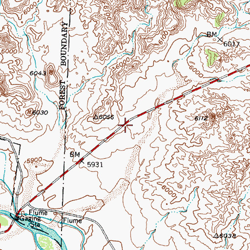 Topographic Map of Abiquiu Fire Protection District Main Station, NM