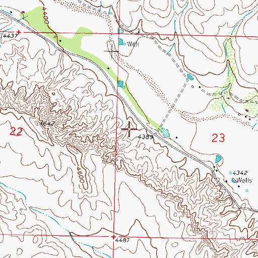 Topographic Map of Las Palomas Emergency Medical Services - Las Palomas Fire Department, NM
