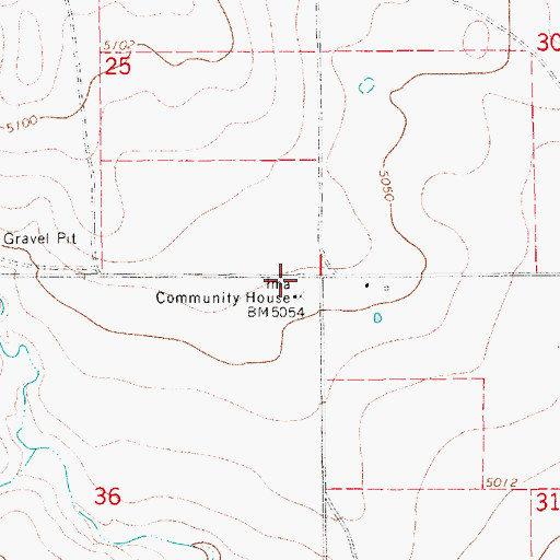 Topographic Map of Jordan Fire District Station 2, NM