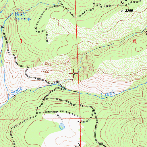 Topographic Map of Sand Spring Canyon, CA