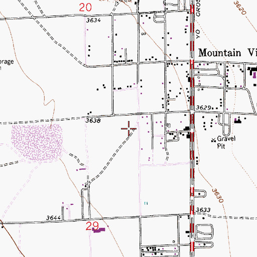 Topographic Map of Sierra Volunteer Fire Department Station 2, NM