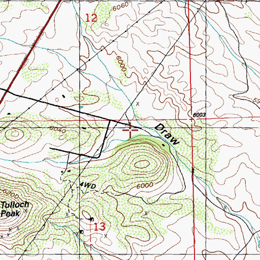 Topographic Map of Tyrone Volunteer Fire Department White Signal, NM