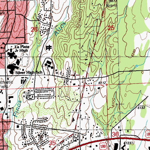 Topographic Map of Silver City Fire Department Station 2, NM