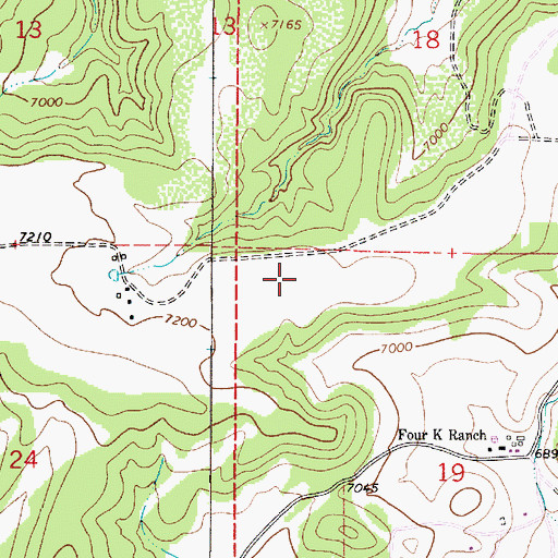 Topographic Map of Bonito Volunteer Fire Department Sonterra Station, NM