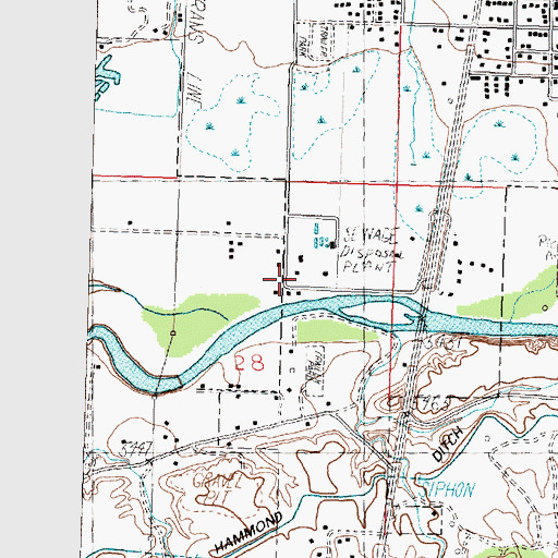 Topographic Map of Bloomfield Fire Department Station 3, NM