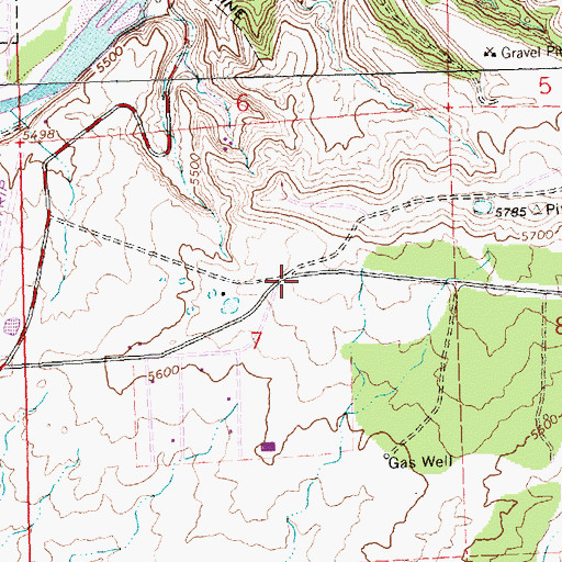 Topographic Map of San Juan County Fire District 8 Hart Valley Station 2, NM