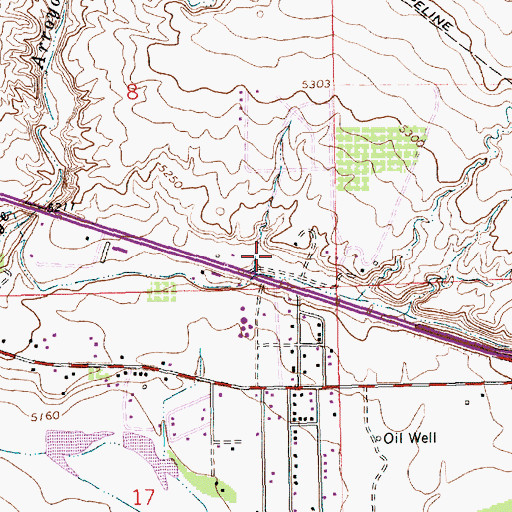 Topographic Map of San Juan County Fire District 1 Valley Station 4, NM