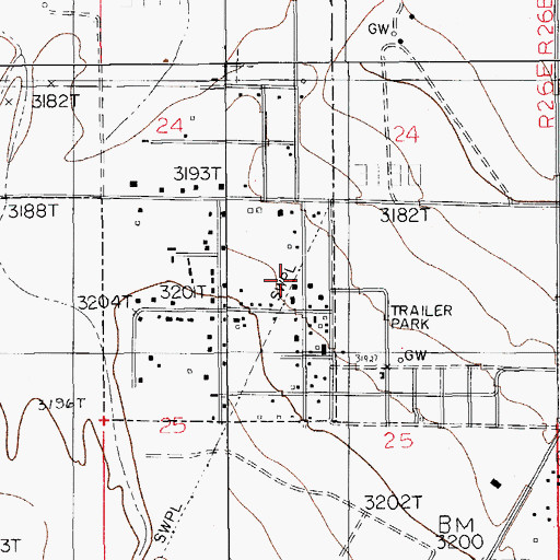Topographic Map of Joel Volunteer Fire Department Station 2, NM