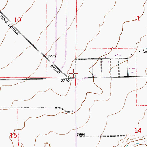 Topographic Map of Berrendo Volunteer Fire Department Station 3, NM