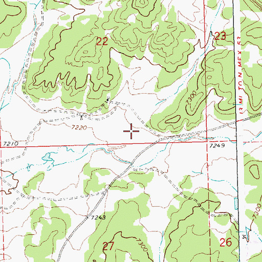 Topographic Map of Candy Kitchen Volunteer Fire Department / Emergency Medical Services Station 2, NM