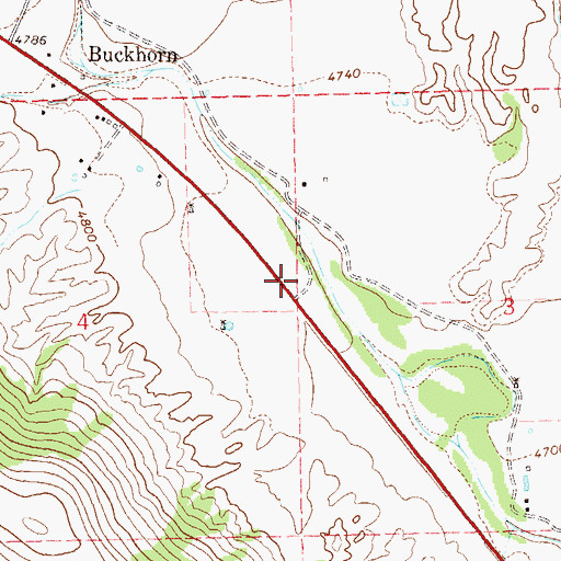 Topographic Map of Gliff Gila Volunteer Fire Department Buck 1 Station 2, NM