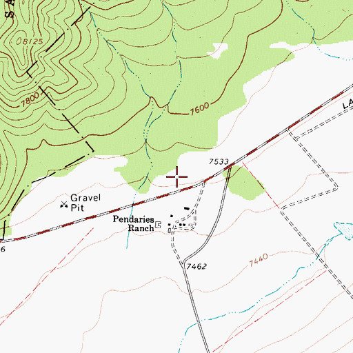 Topographic Map of Sapello - Rociada Volunteer Fire Department Ambulance, NM