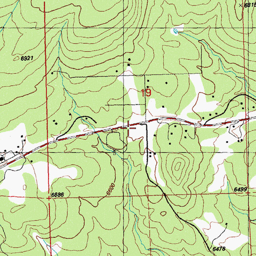 Topographic Map of Santa Rita / Hanover / Fierro Volunteer Fire Department, NM