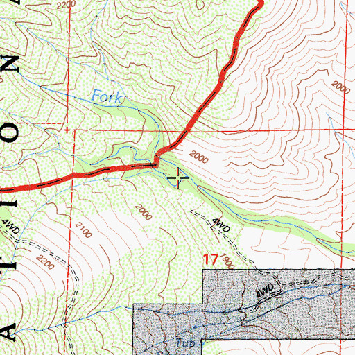 Topographic Map of Sardine Canyon, CA