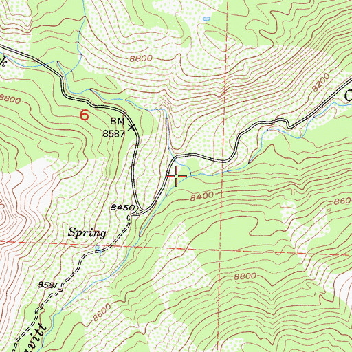 Topographic Map of Sardine Creek, CA