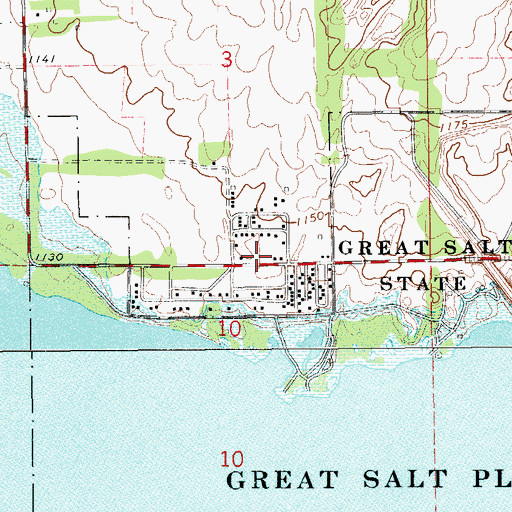 Topographic Map of Nescatunga Rural Alfalfa County Fire Department, OK
